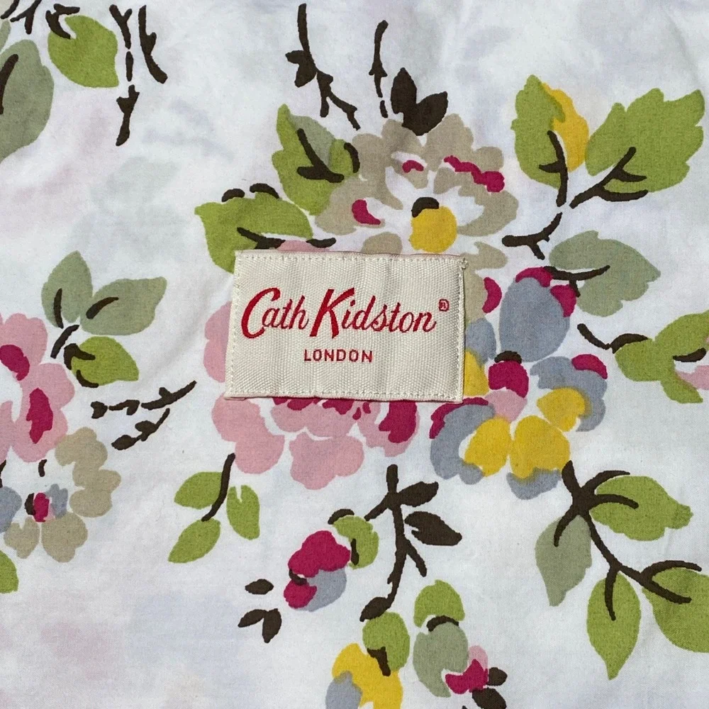 Cath Kidston London Floral Cotton Queen Flat Fitted Sheet Cottagecore Bloomcore